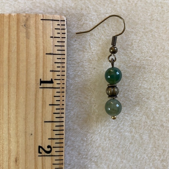 21123 ⭐️Moss Agate Earrings⭐️ - Picture 3 of 5